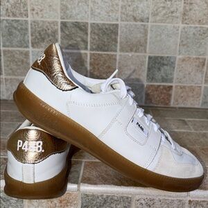 Italian made, White leather Women Sneakers
